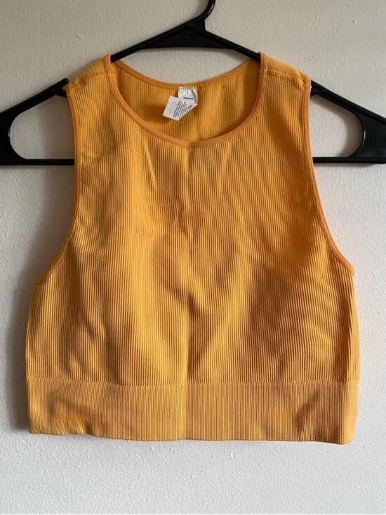 Tops - Orange crop top